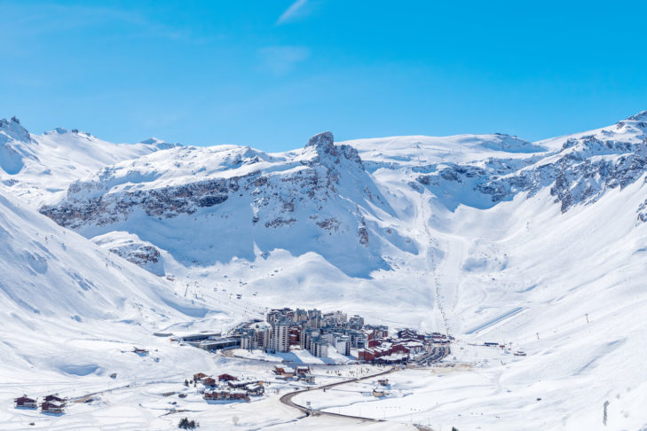 Veel skigebieden in Frankrijk, zoals Tignes hier, behoren traditioneel tot de absolute sneeuwgaranten in de Alpen