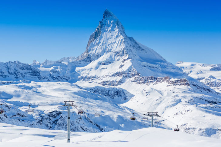 De Matterhorn (4.478 m) met zijn onmiskenbare top
